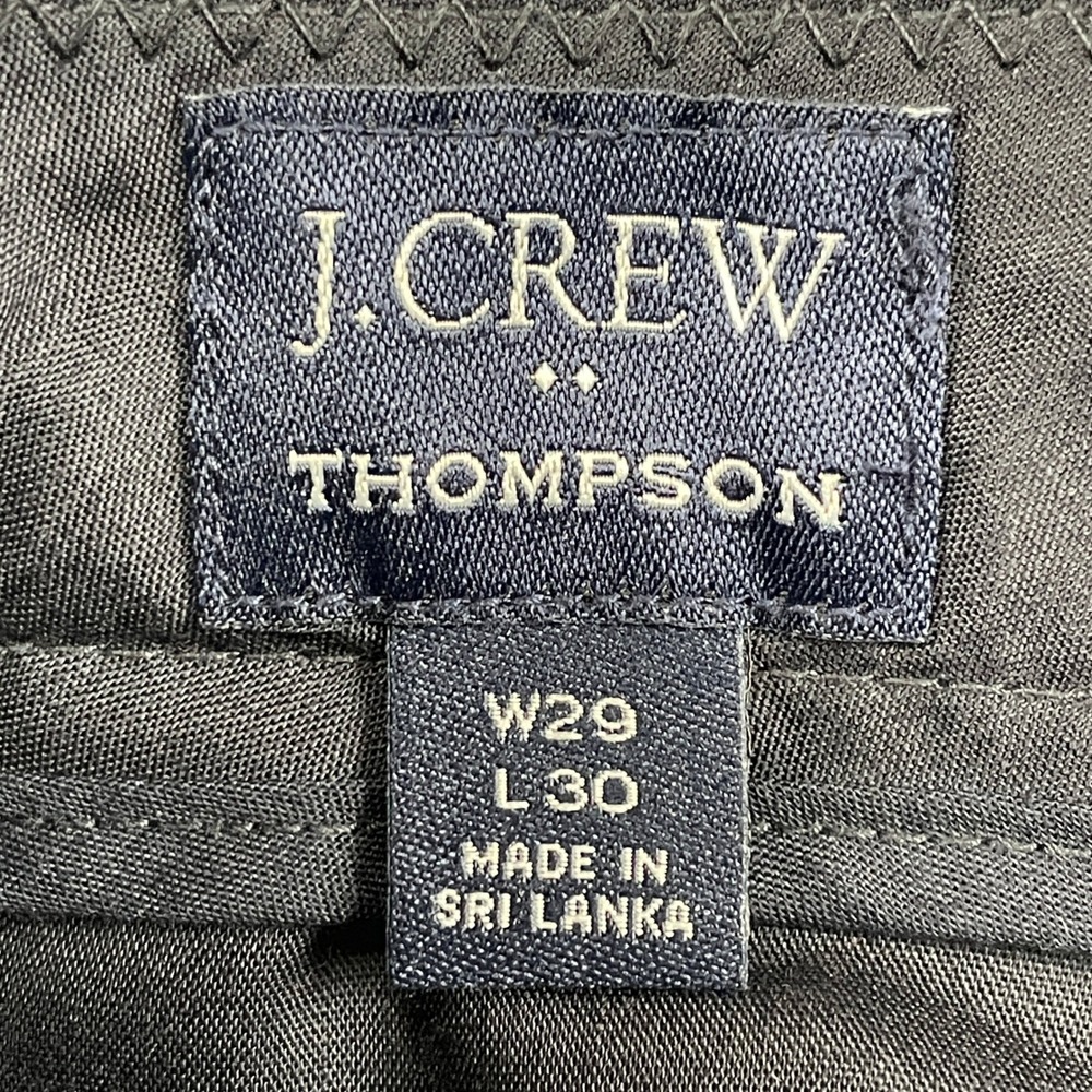 J.Crew Dress Pants Men 29x30 Blue Thompson Tapered Wool Blend Trousers - Picture 3 of 10
